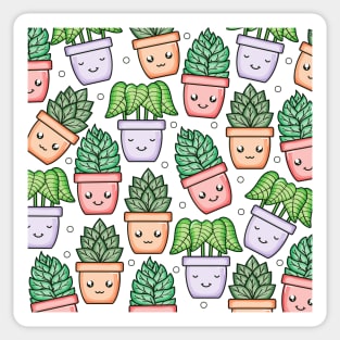 Cute Small Potted Plants Sticker